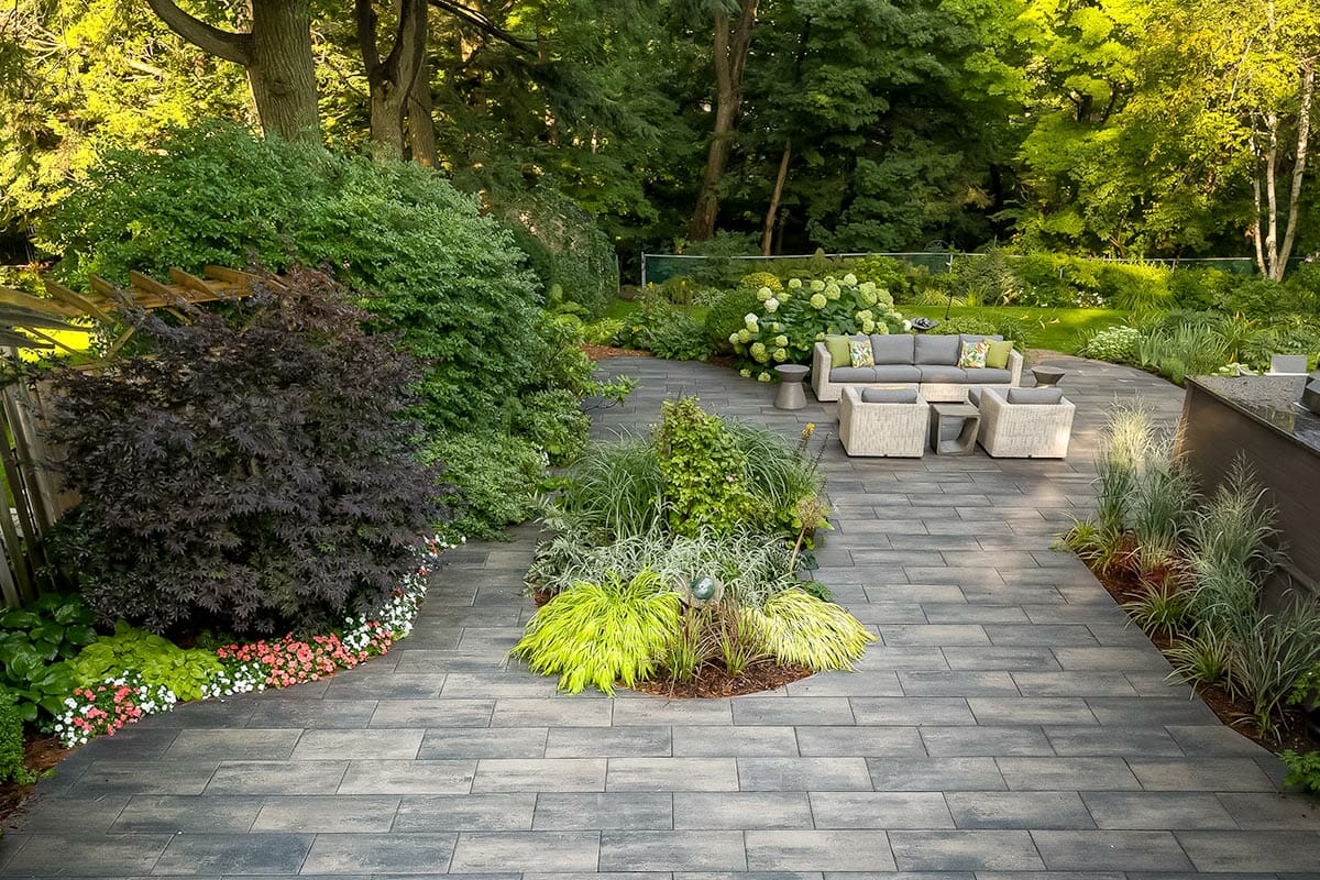 landscaping project by M.E. contracting