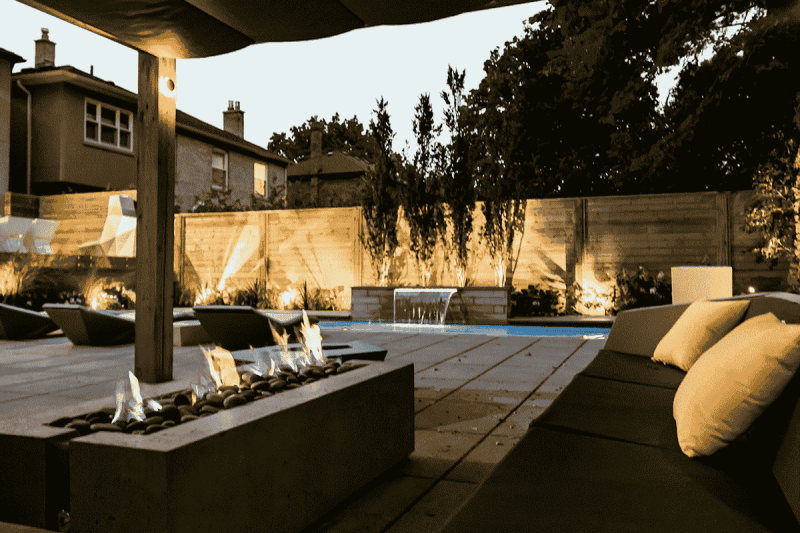 Landscaping Project with Fiberglass Pool Installation