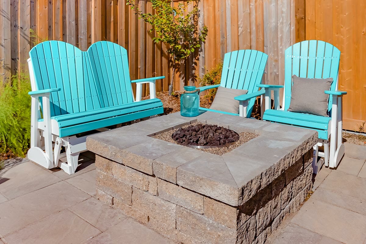 133 Spalding Road, Toronto backyard Landscaping Project with Outdoor Fireplace