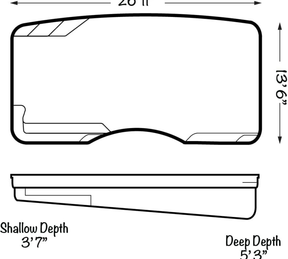 Fiberglass inground pool design- Moroccan-27