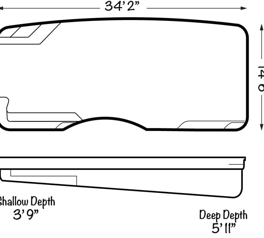 Fiberglass inground pool design- Moroccan-34