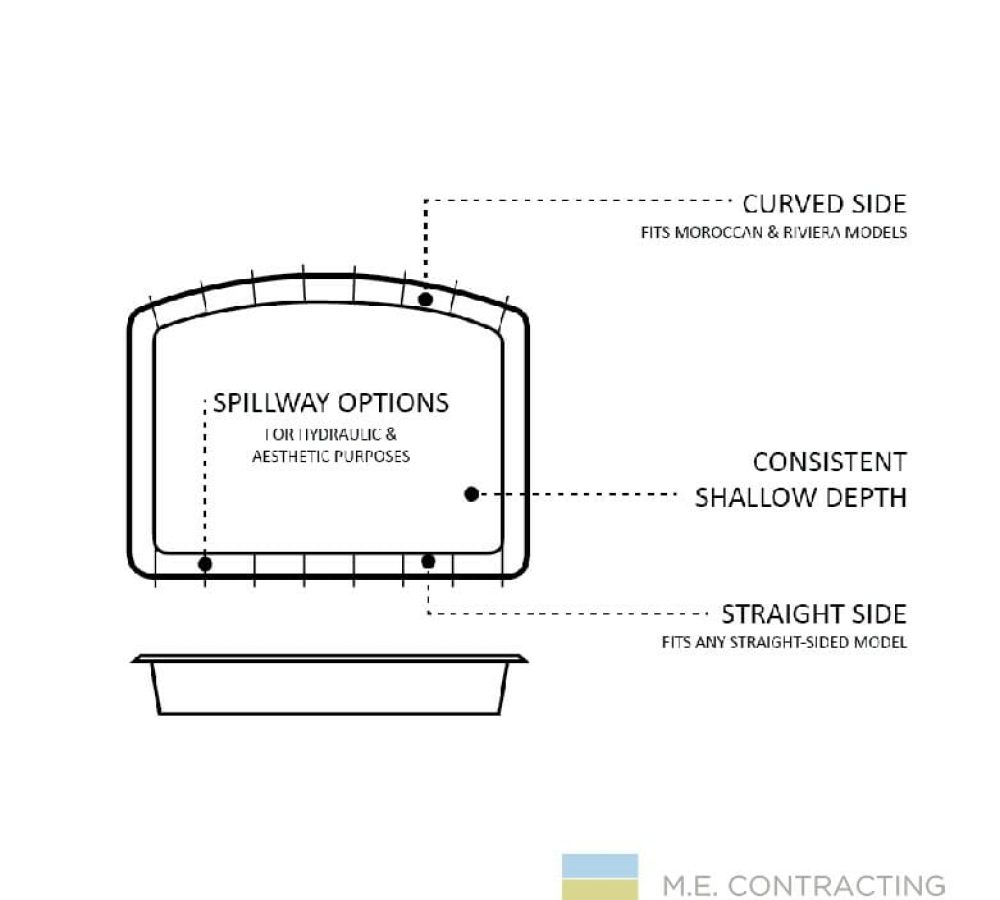 Fiberglass Pool Design-Opal with Tanning ledge