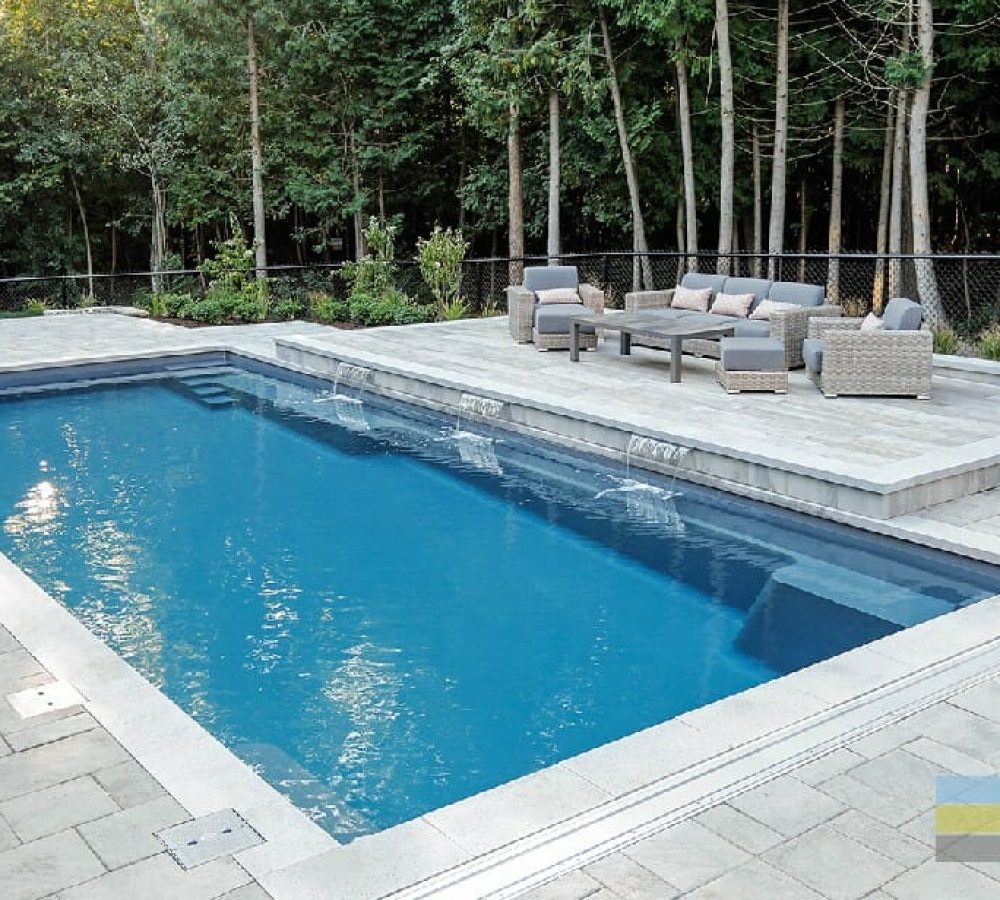 The Supreme fiberglass pool design