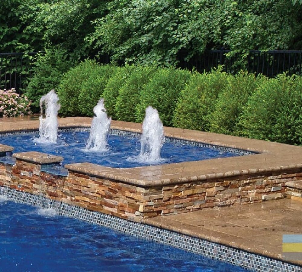 fiberglass pool design-Topaz tanning ledge