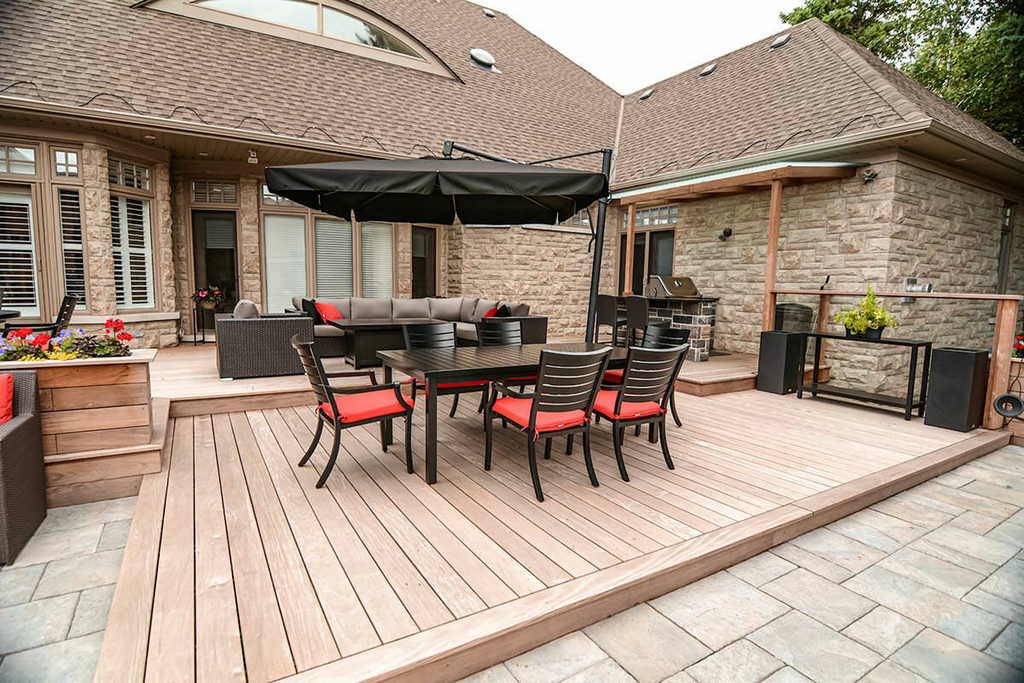 Toronto IPE Decking Project by M.E. Contracting; Featuring IPE Deck construction , Interlocking & Patio Design.