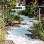 Landscaping Toronto Garden Paths Paved With Marble Stone & Fencing