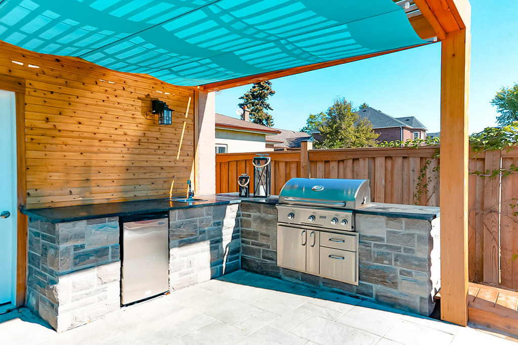 Toronto Backyard Landscape Design & Pool Construction Project by M.E. Contracting