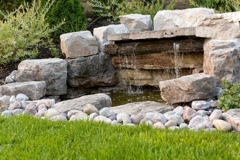 water feature build by M.E. contracting